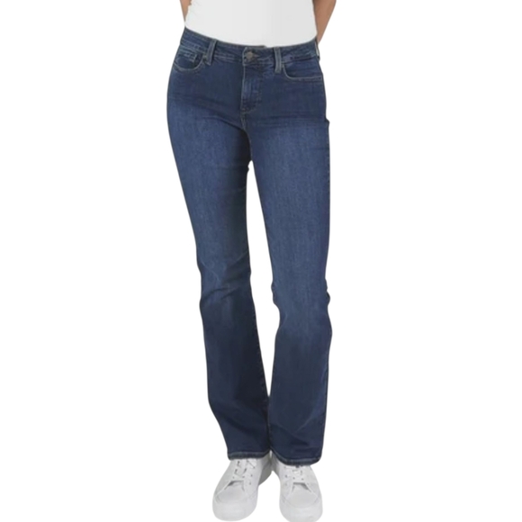 NYDJ Blue Straight Leg Denim Jeans Size 8 Petite - Picture 1 of 5